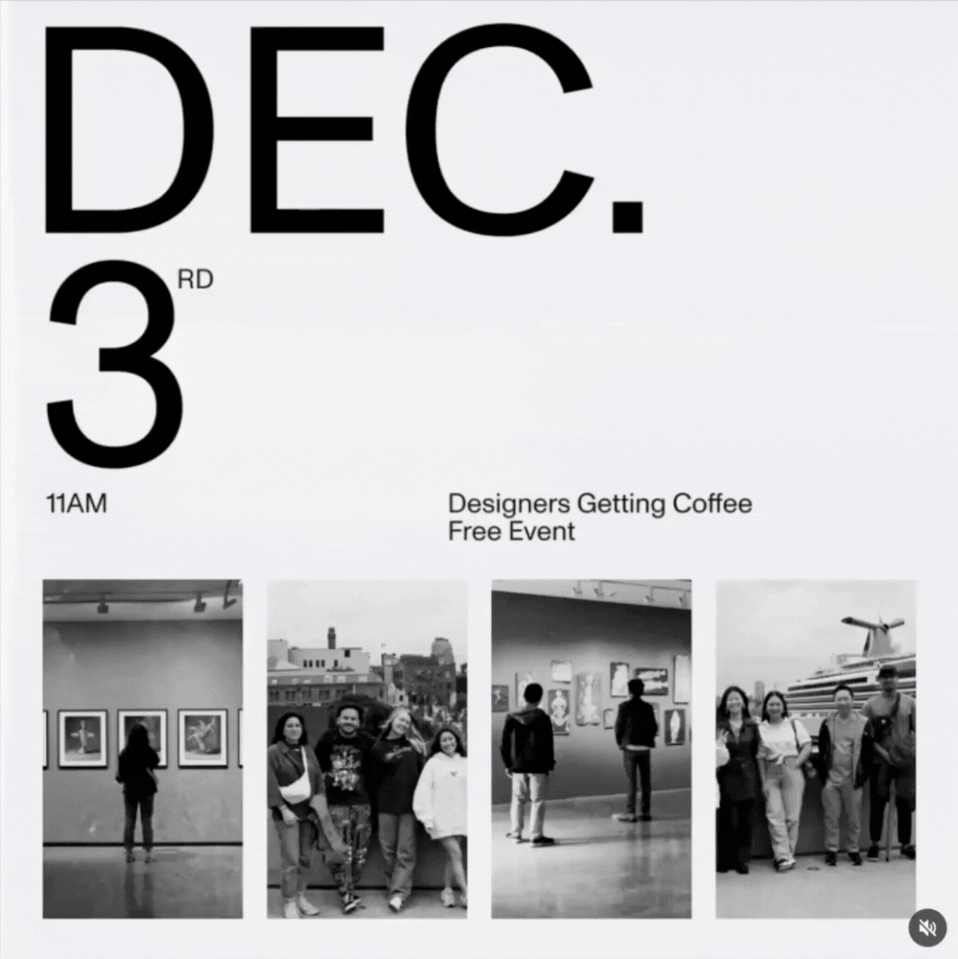 instagram post about creative workshop event