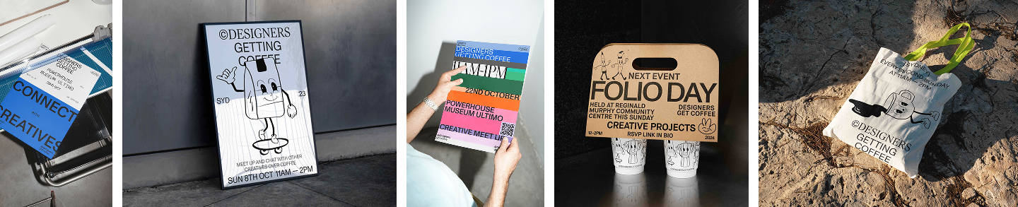 library of posts, posters and merch