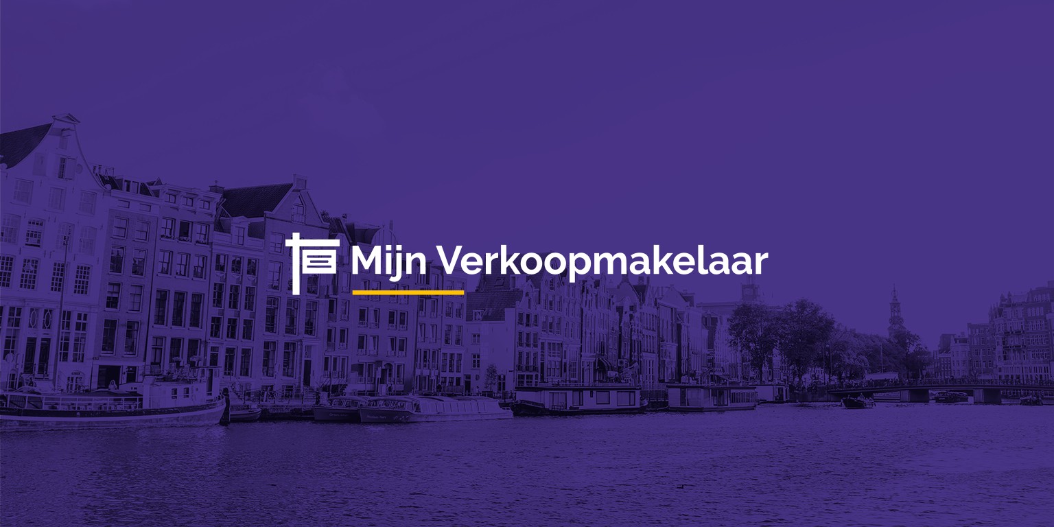 Mijn Verkoopmakelaar platform interface showing property listings and user dashboard