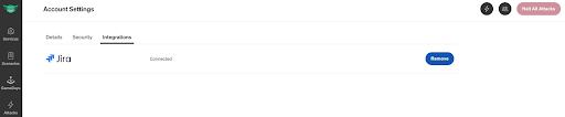 Revoking access to Jira from Account Settings