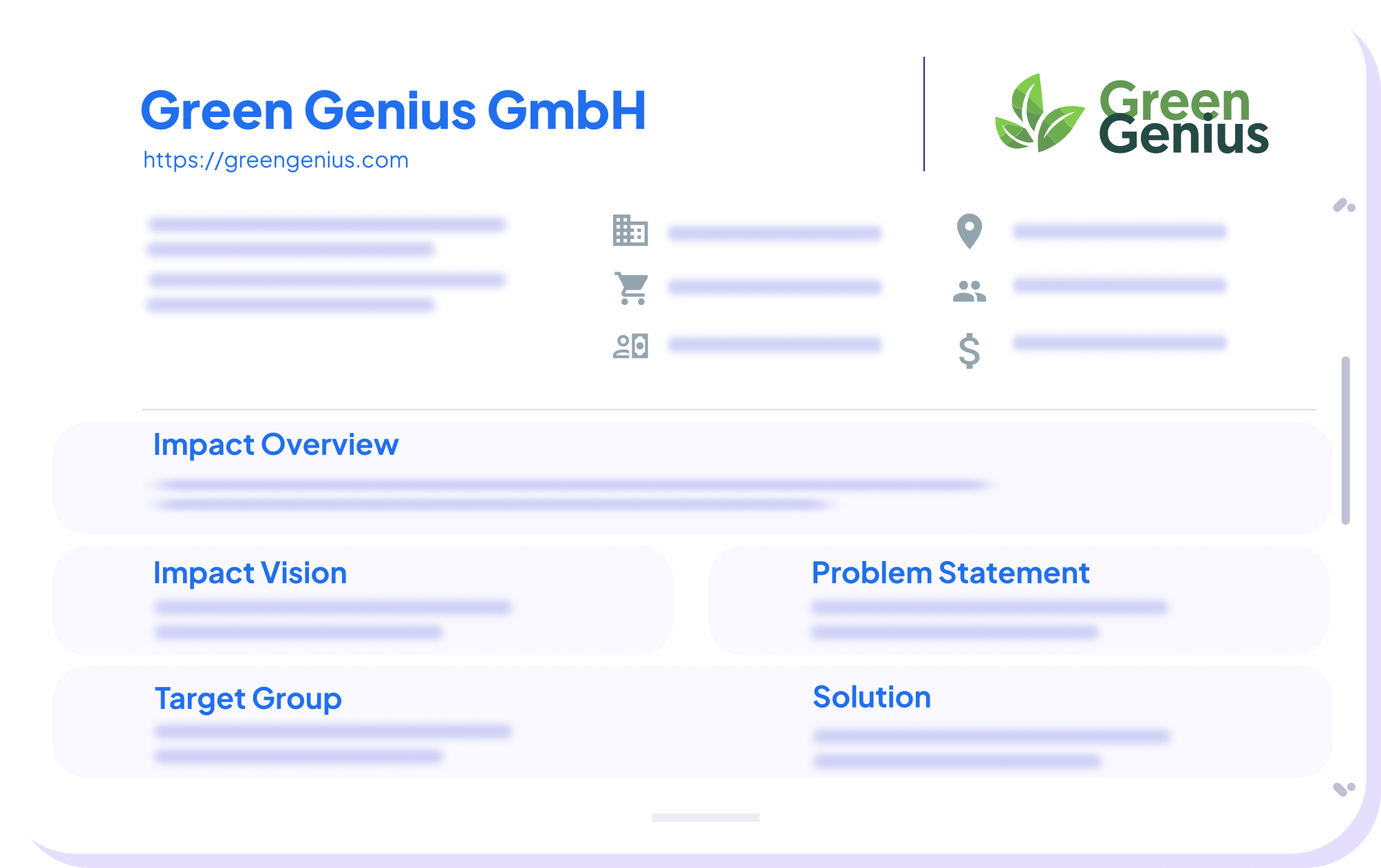 Eine Collage von Druckbildschirmen, die das Softwareprodukt vorstellen