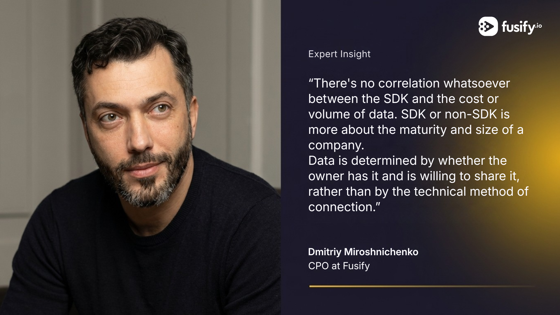 Why an SDK doesn't mean more data
