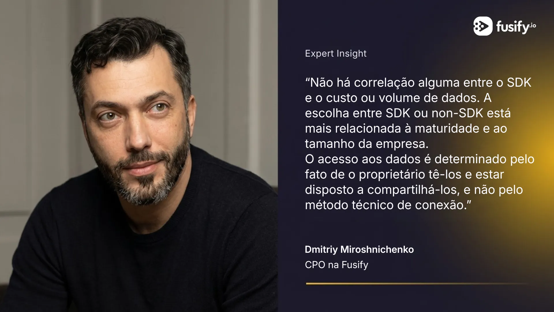 Por que um SDK não significa necessariamente mais dados