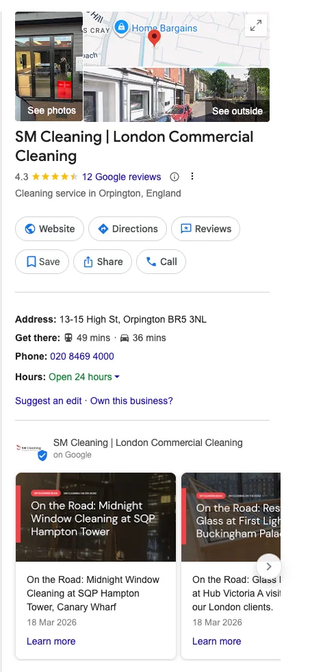 SM Cleaning Business Profile