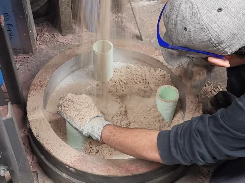 Équipes d'une entreprise de Fonderie à Guéret, Aubusson