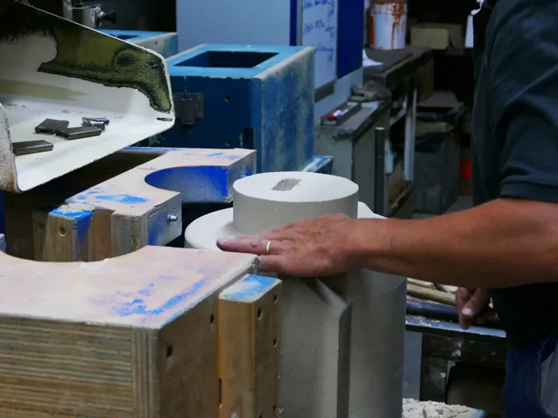 Équipes d'une entreprise de Fonderie à Guéret, Aubusson