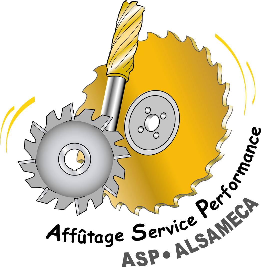 Logo Alsameca - Affutage, Fabrication de moules et outillages à Lutterbach (Haut-Rhin 68 - Grand-Est) près de Colmar, Altkirch, Mulhouse, Thann
