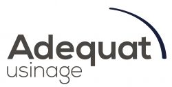 Logo ADEQUAT - Usinage, Décolletage, Fraisage, Mécanique générale, Atelier d'usinage à MARLIEUX (Ain 01 - Auvergne-Rhône-Alpes) près de Bourg-en-Bresse, Nantua, Belley, Gex