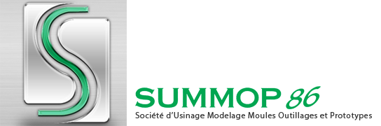 Logo SUMMOP 86 - Usinage, Prototypage, Mécanique de précision, Atelier d'usinage, Fabrication de moules et outillages à Ayron (Vienne 86 - Nouvelle-Aquitaine) près de Poitiers, Châtellerault, Montmorillon