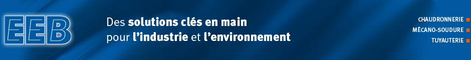 Logo EEB (Engineering Europeen Bureau) - Chaudronnerie, Mécano-soudure, Tuyauterie, Soudure à Salindres (Gard 30 - Occitanie) près de Nîmes, Alès, Le Vigan