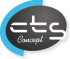 Logo CTS Concept - Chaudronnerie, Fabrication de machines spéciales à Ergué-Gabéric (Finistère 29 - Bretagne) près de Quimper, Brest, Châteaulin, Morlaix