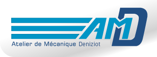 Logo ATELIER DE MECANIQUE DENIZIOT (AMD) - Mécanique de précision, Usinage, Atelier d'usinage, Fabrication de moules et outillages à Pont de Roide - Vermondans (Doubs 25 - Bourgogne-Franche-Comté) près de Besançon, Montbéliard, Pontarlier