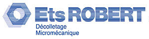 Logo Ets ROBERT SAS - Décolletage à Tiercé (Maine-et-Loire 49 - Pays de la Loire) près de Angers, Segré, Cholet, Saumur
