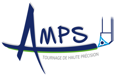 Logo AMPS61 - Tournage, Usinage, Décolletage, Atelier d'usinage à Athis-Val-de-Rouvre (Orne 61 - Normandie) près de Alençon, Argentan, Mortagne-au-Perche