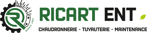 Logo Ricart Entreprise - Chaudronnerie, Tuyauterie, Maintenance industrielle à SALIES DU SALAT (Haute-Garonne 31 - Occitanie) près de Toulouse, Muret, Saint-Gaudens