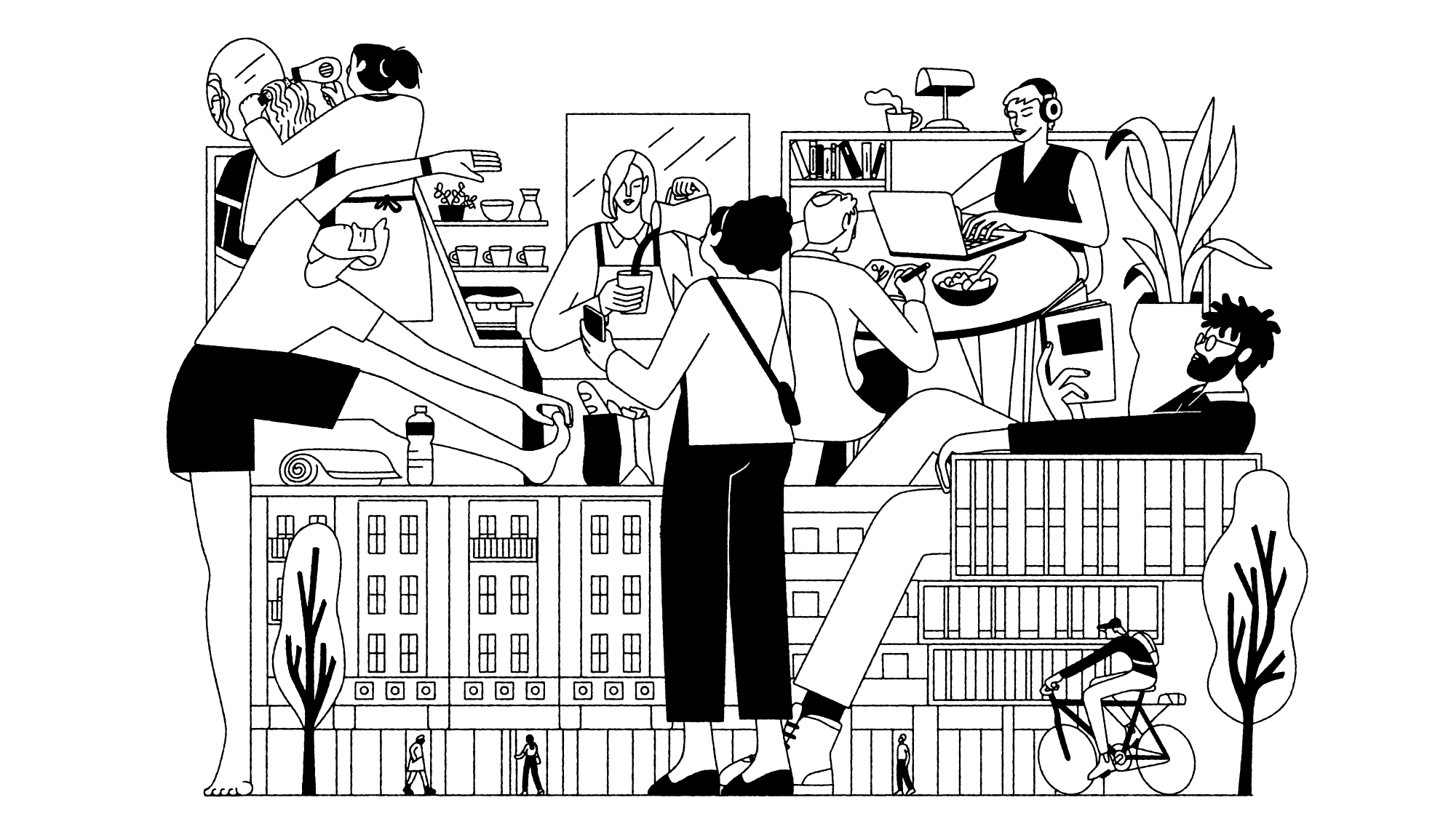 Community Lunch w/ New Interns Elisabeth & Alina