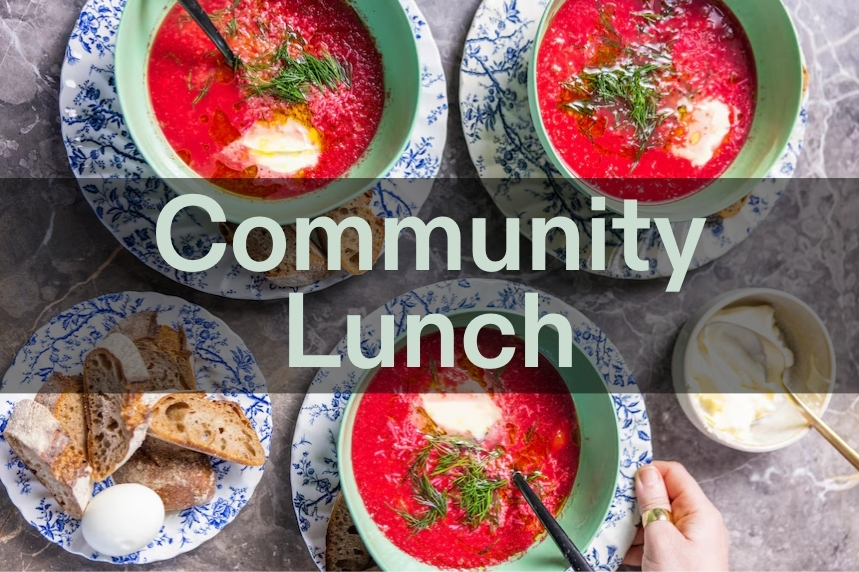 Community Lunch - Vegetarian Boršč Soup 