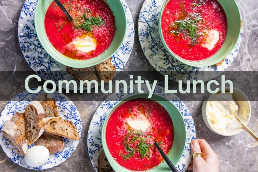 Community Lunch - Vegetarian Boršč Soup 