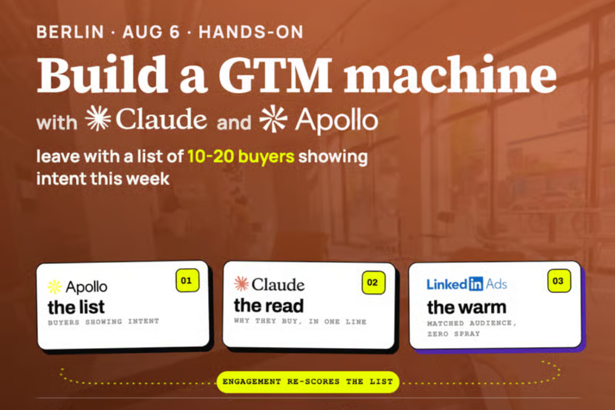 Build a GTM machine, live: Claude + Apollo
