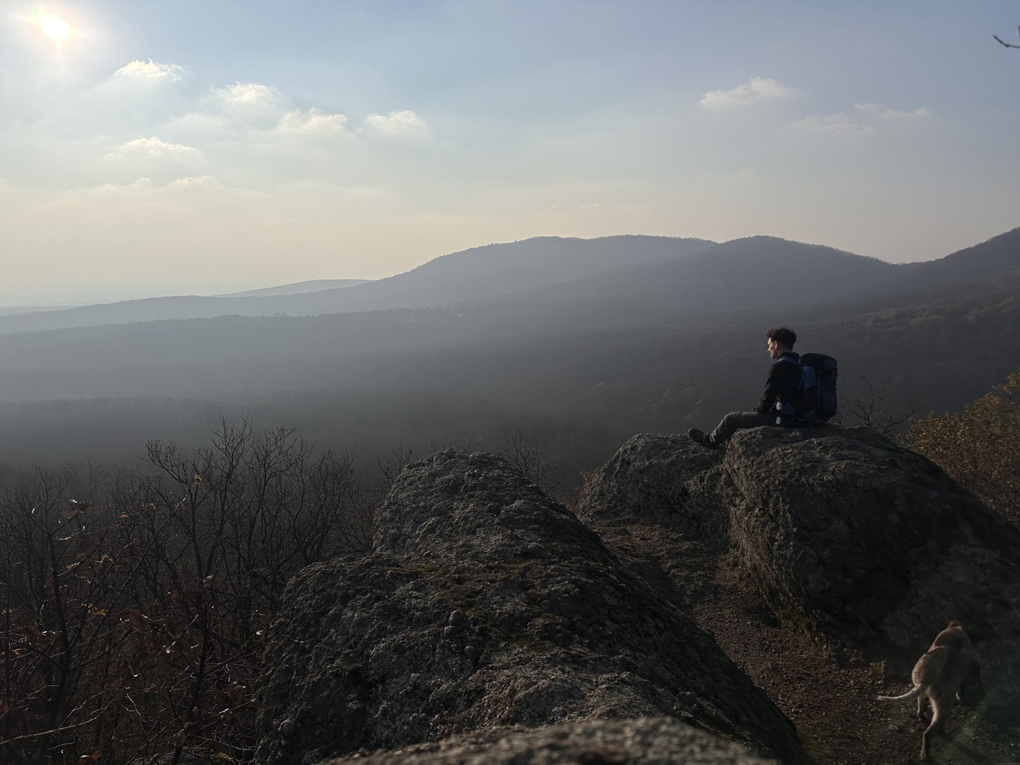 Veljin Vršački breg i zalazak Sunca