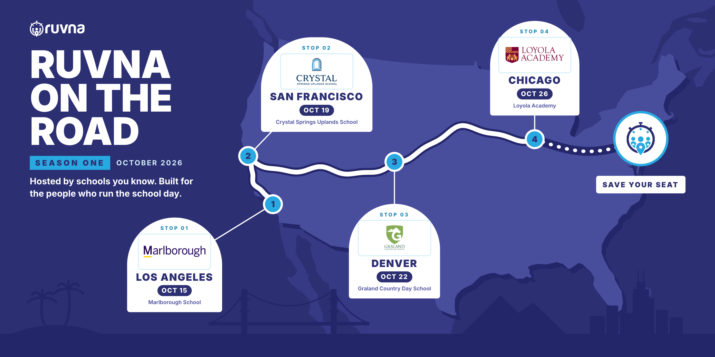Ruvna on the Road, Coming to a Campus Near You