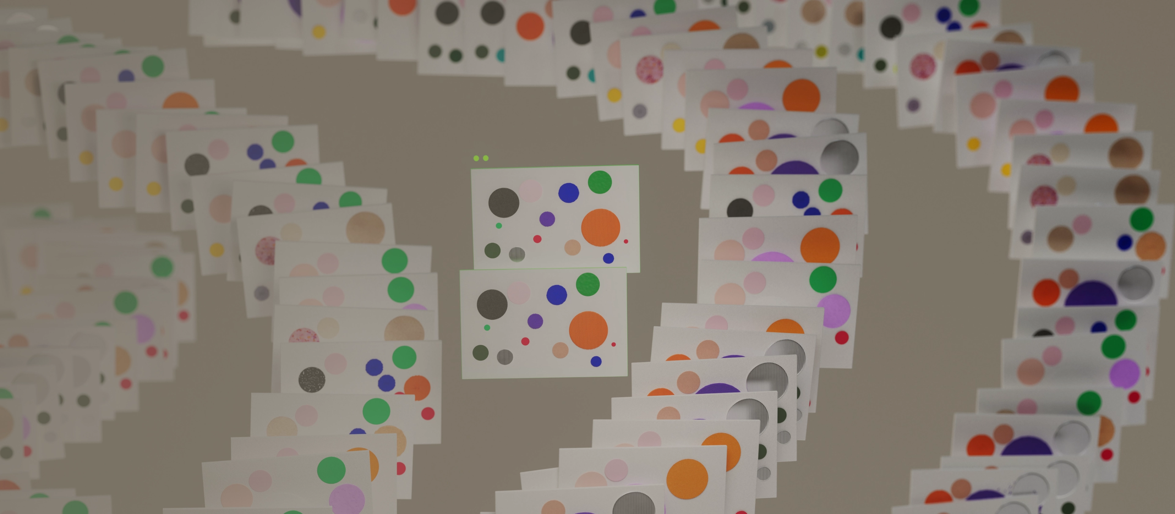 Some abstract graphic elements on a brown background 