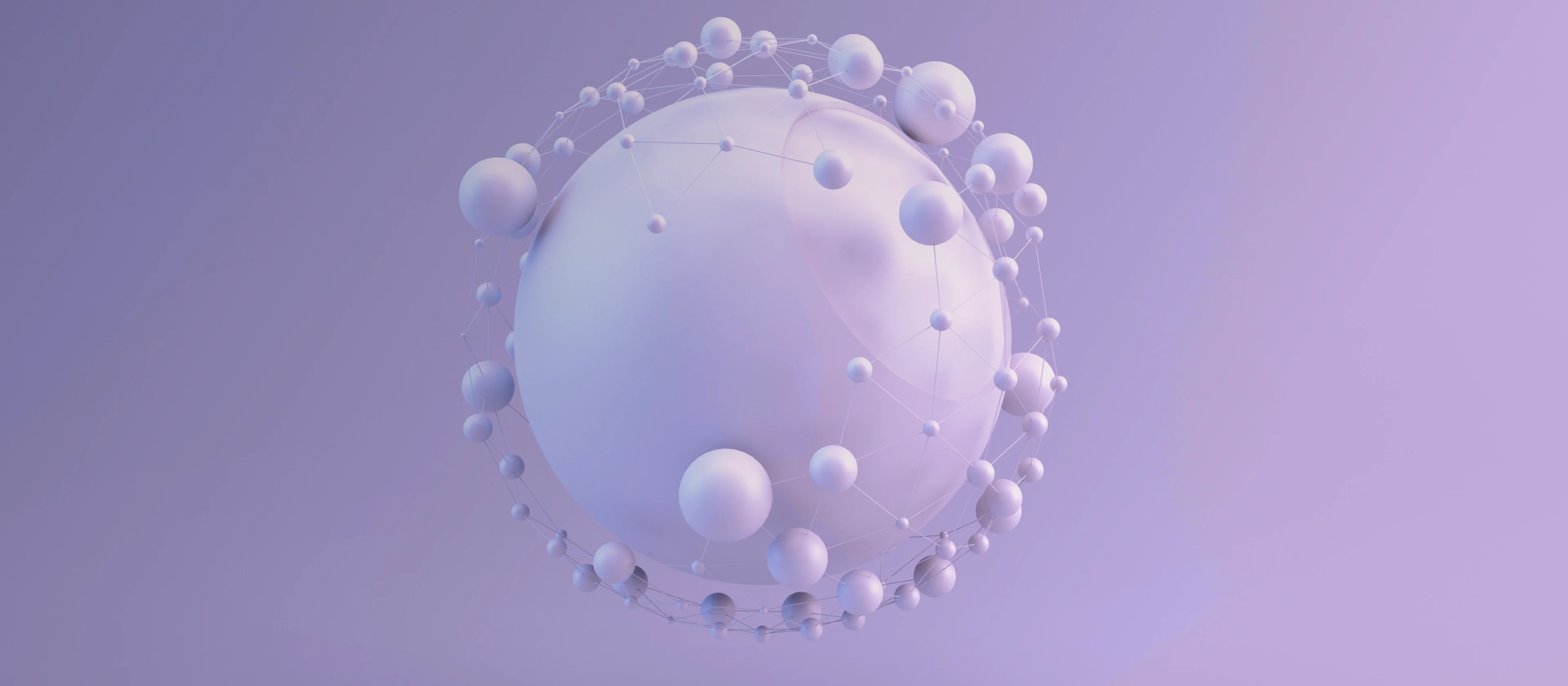 A pink 3D ball is designed on a pink background.