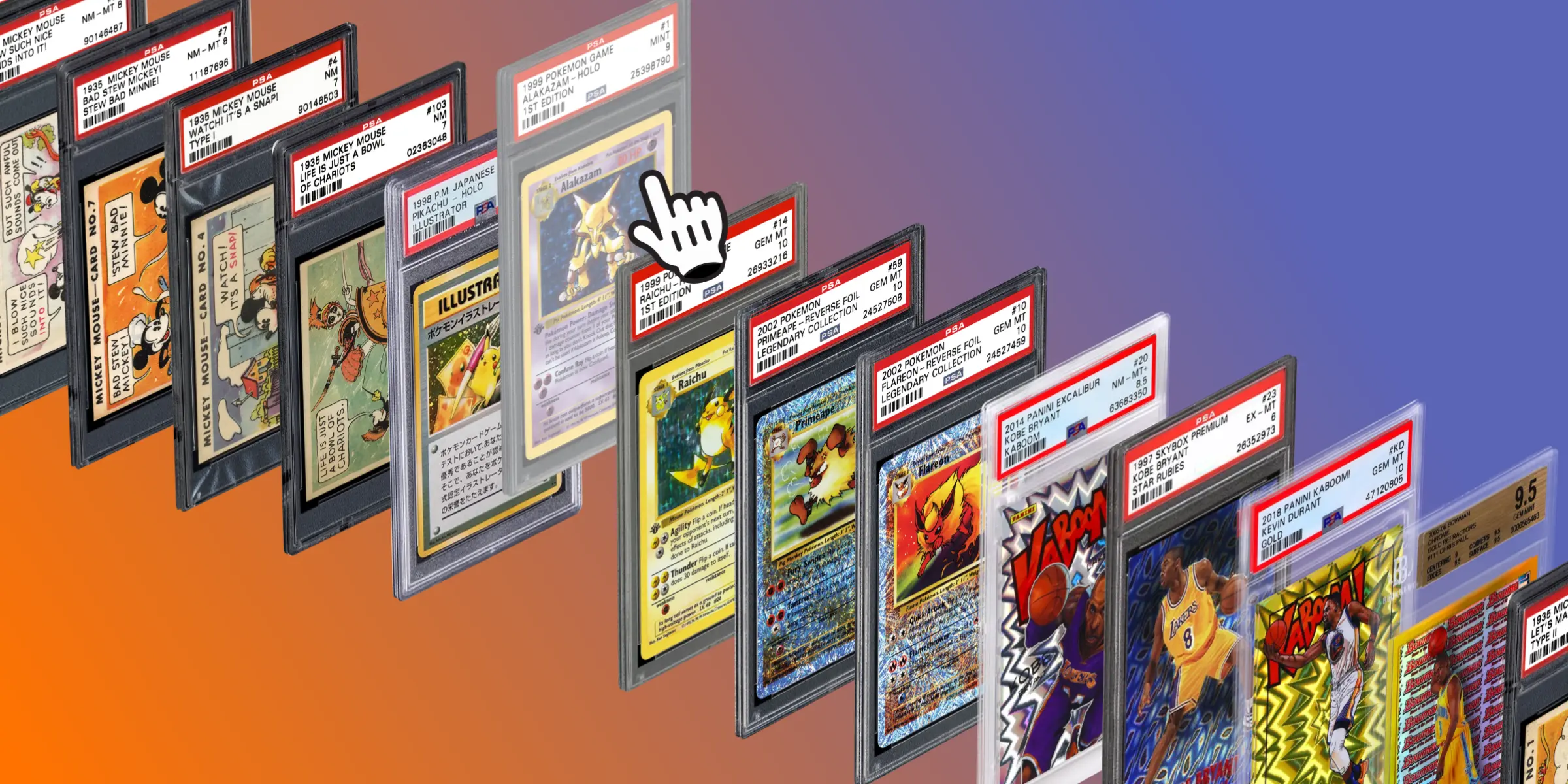 A few physical cards resembling NFTs