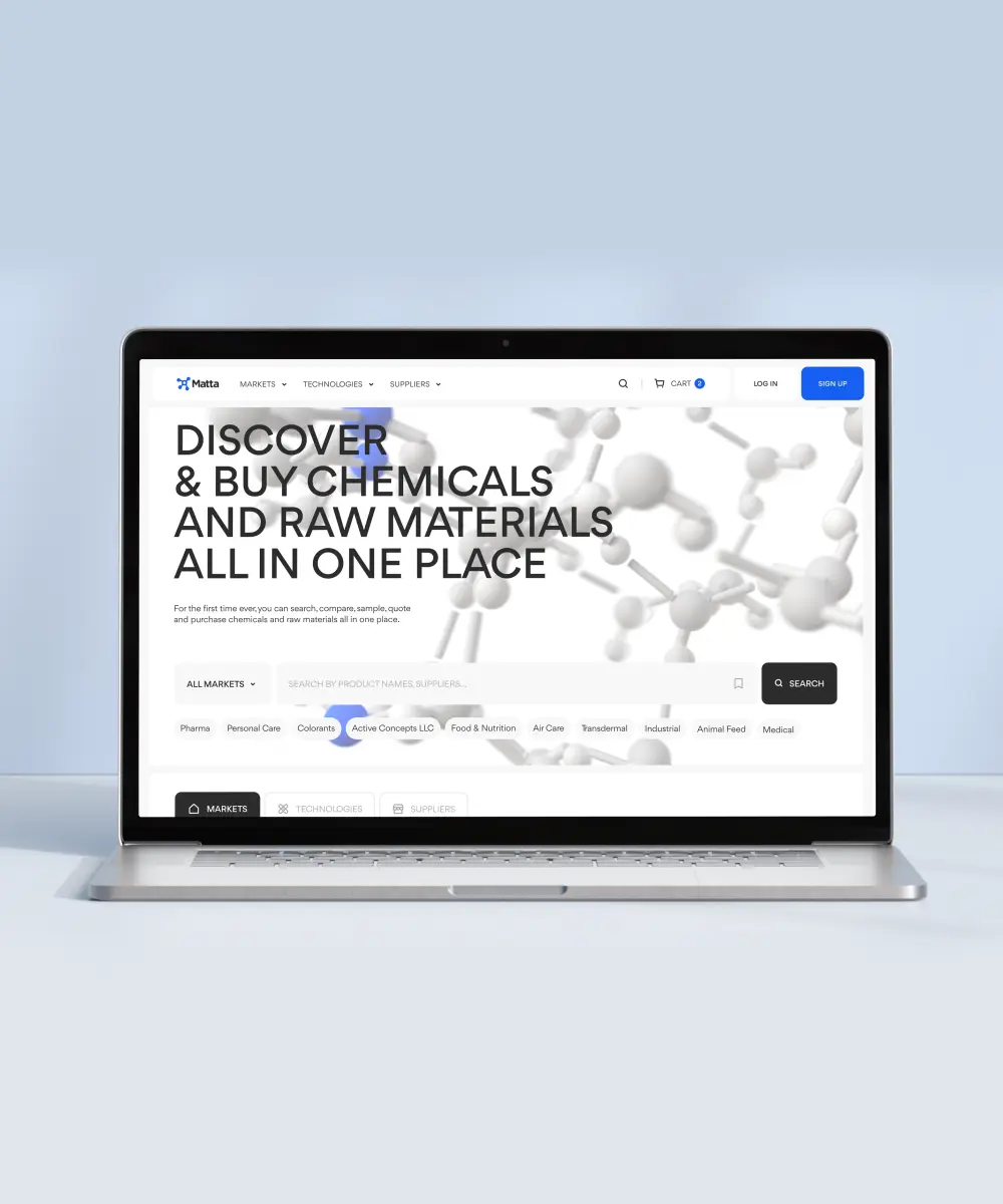 Digital Product Design for an online marketplace selling chemicals by Lazarev. design agency