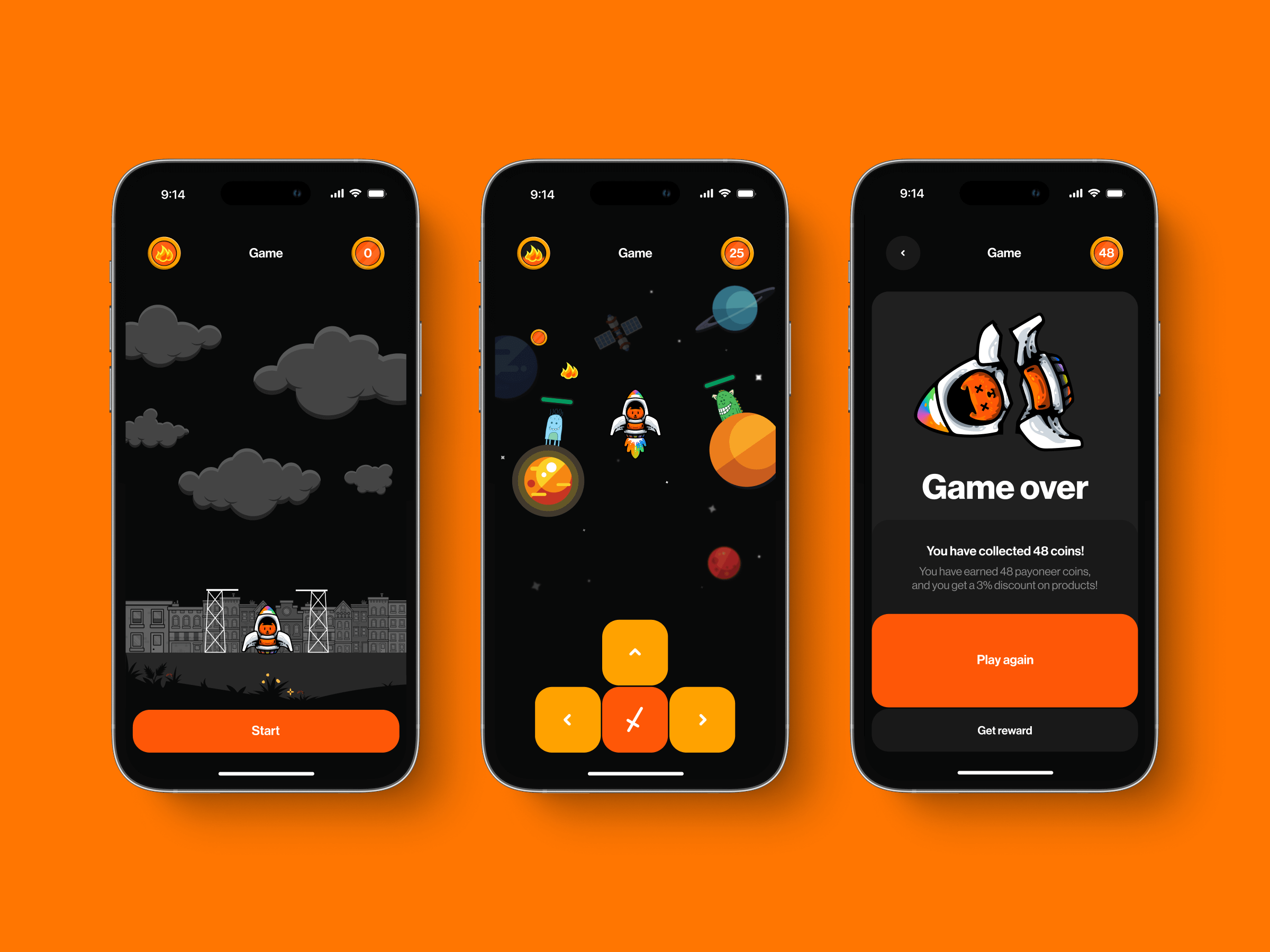 Payoneer's Payocat game screen 