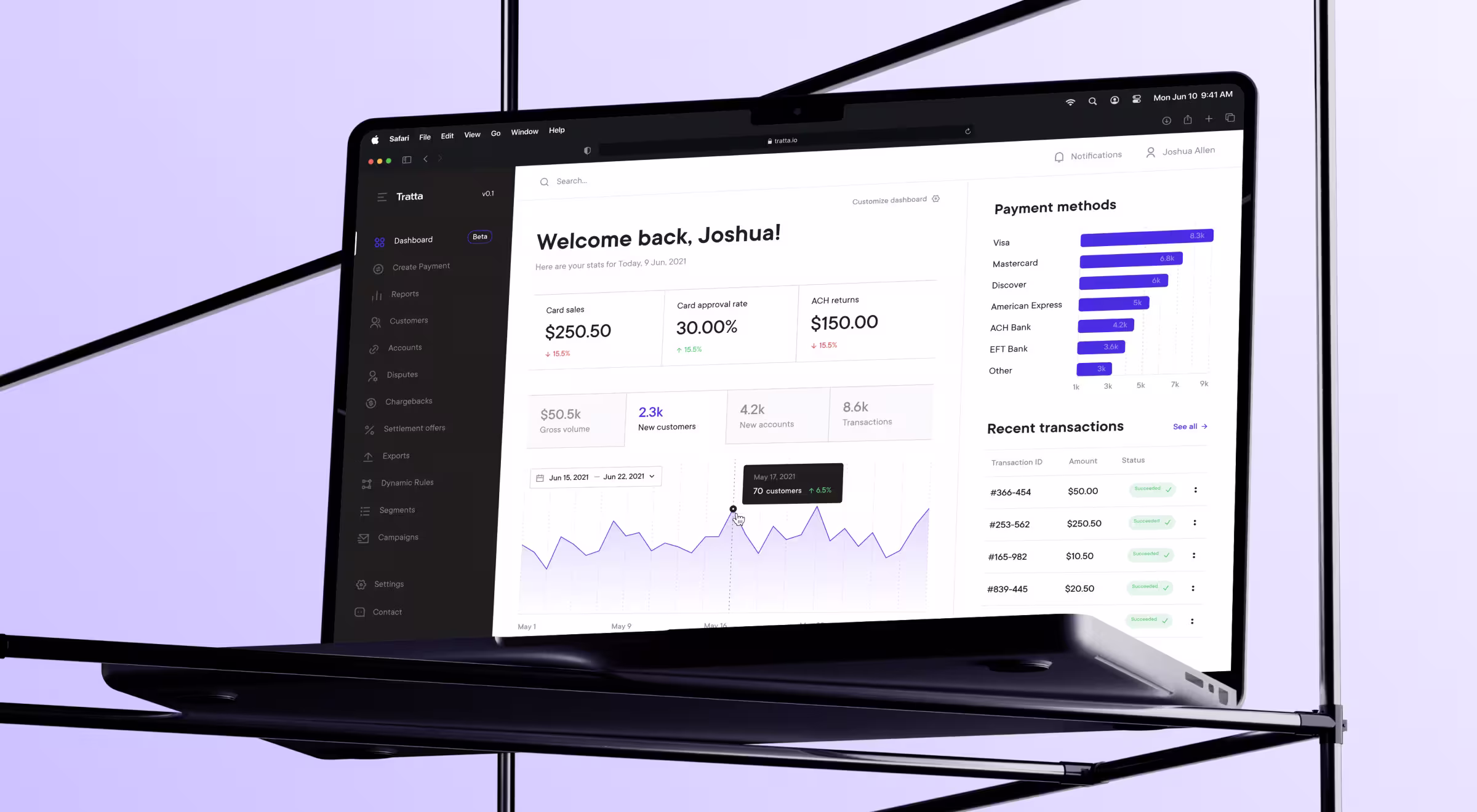 Modern fintech dashboard UI design by Lazarev.agency showcasing SaaS analytics, payment tracking, and data visualization for financial platforms