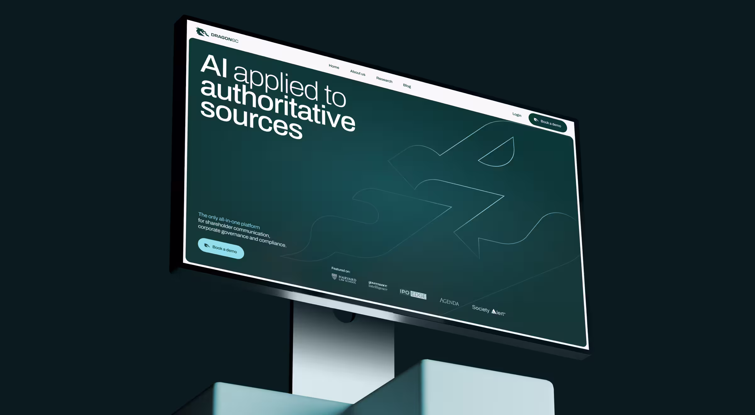 A website displaying the text "A guide to authoritative sources" prominently on the page.