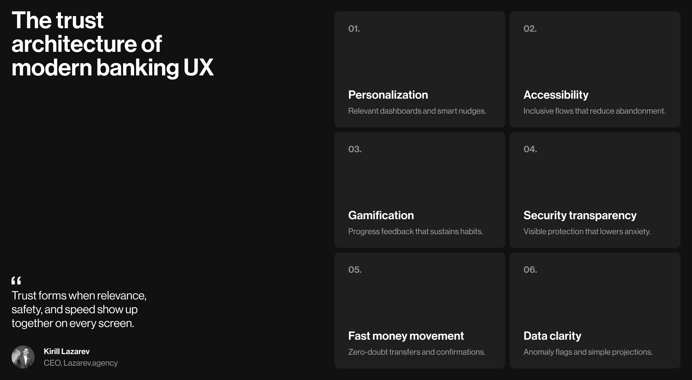 The trust architecture of modern banking UX
