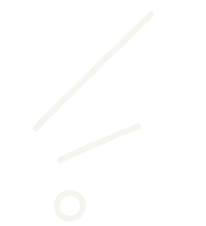 Simple white line drawing of a ball bouncing with motion lines on black background.