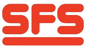 Logo van SFS, leverancier van bevestigingsoplossingen