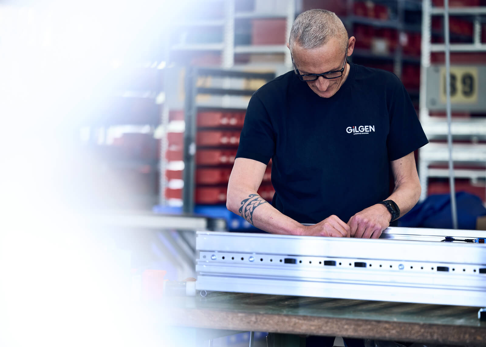 Mann bei der Arbeit Reportage Fotografie