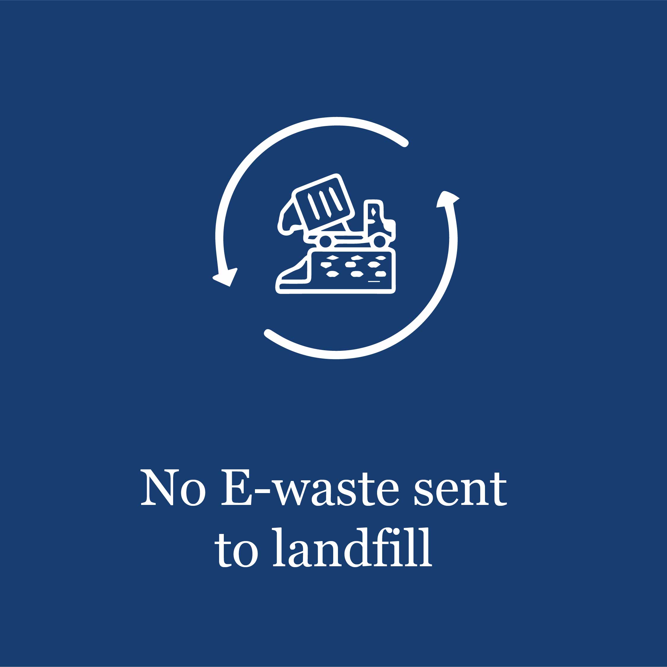 No E-waste sent to landfill