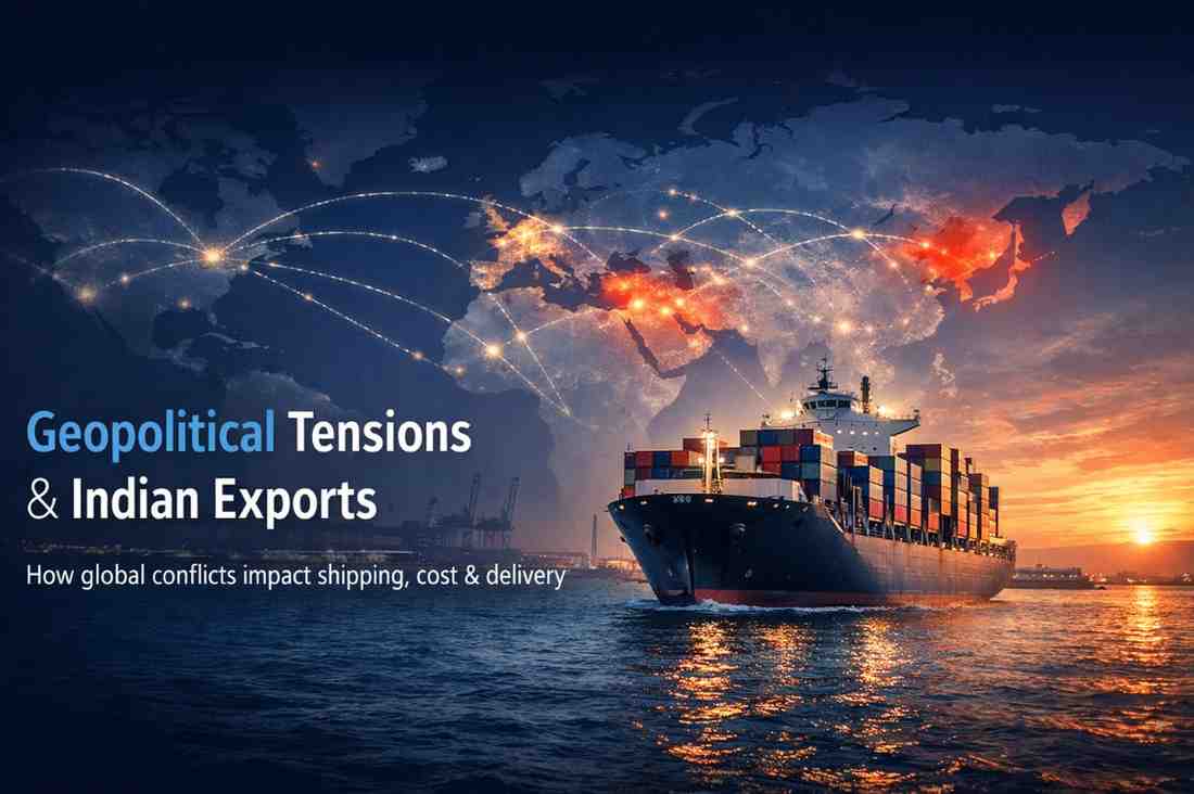 How Geopolitical Tensions Affect Indian Exports | Shipmozo