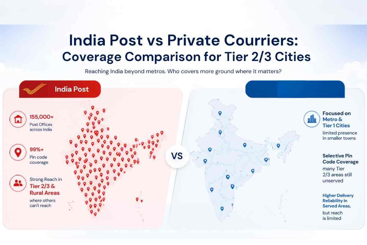 India Post vs Private Couriers: Coverage Comparison for Tier 2/3 Cities