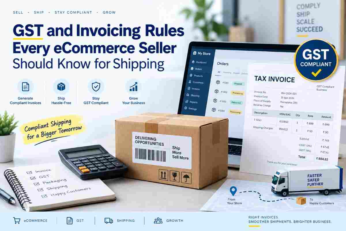 GST and Invoicing Rules Every eCommerce Seller Should Know for Shipping