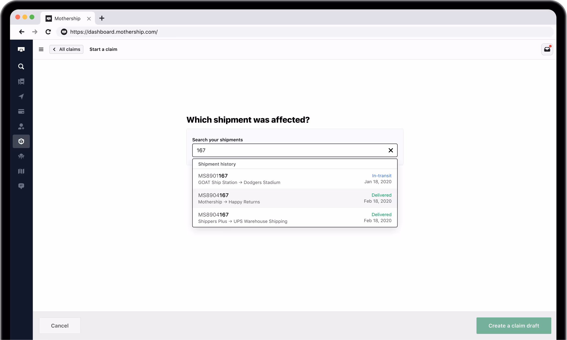 Customer user interface