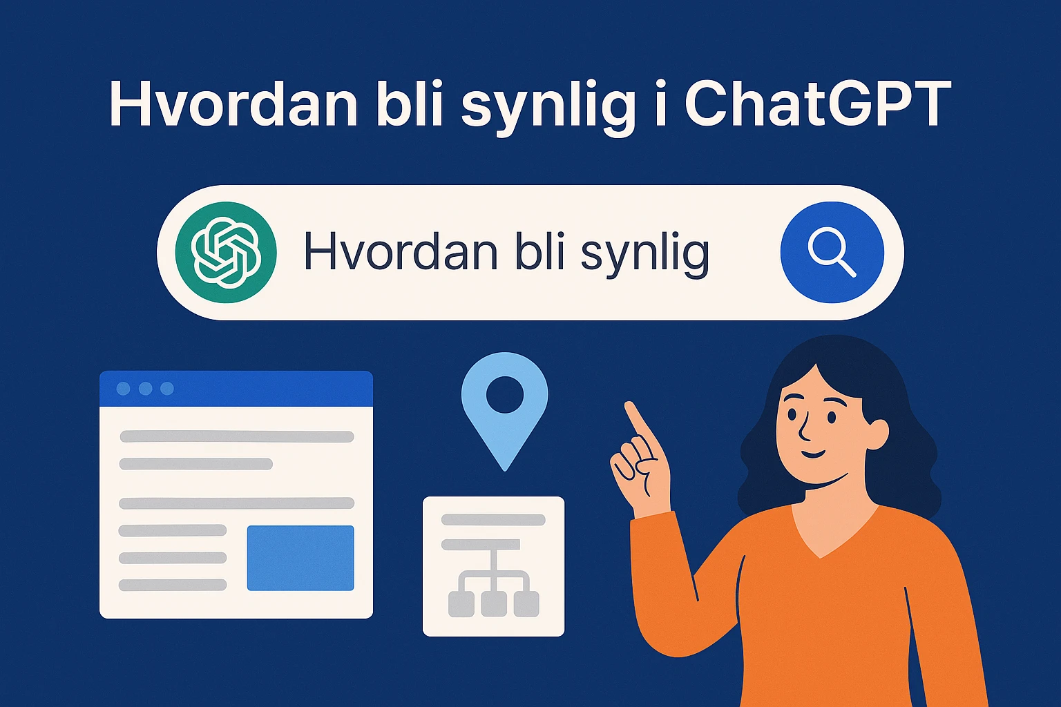 Illustrasjon av ChatGPT synlighet
