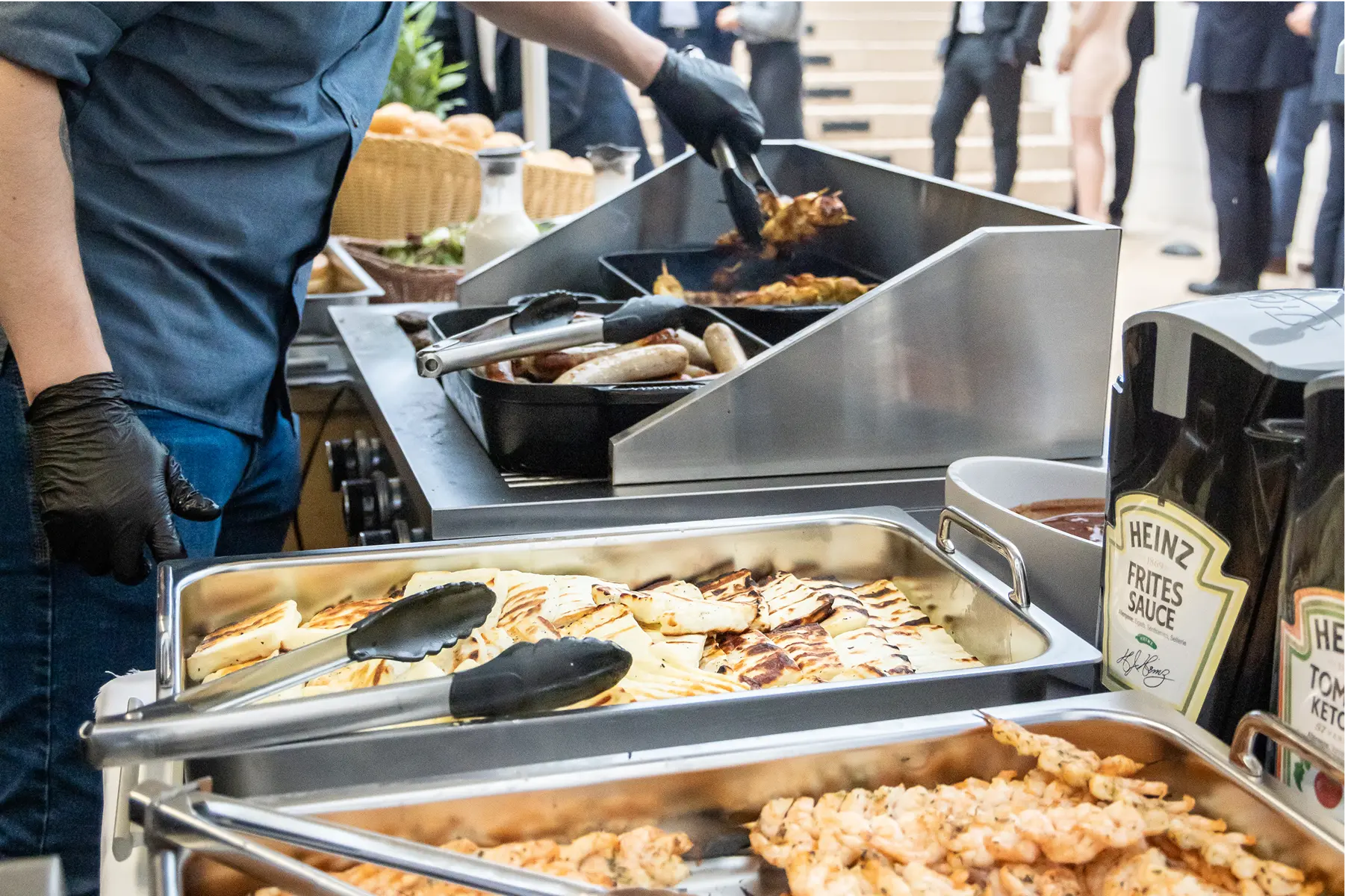 The dinner/Networking/BBQ at the Privatize Private Markets Summit in Frankfurt at OpernTurm.