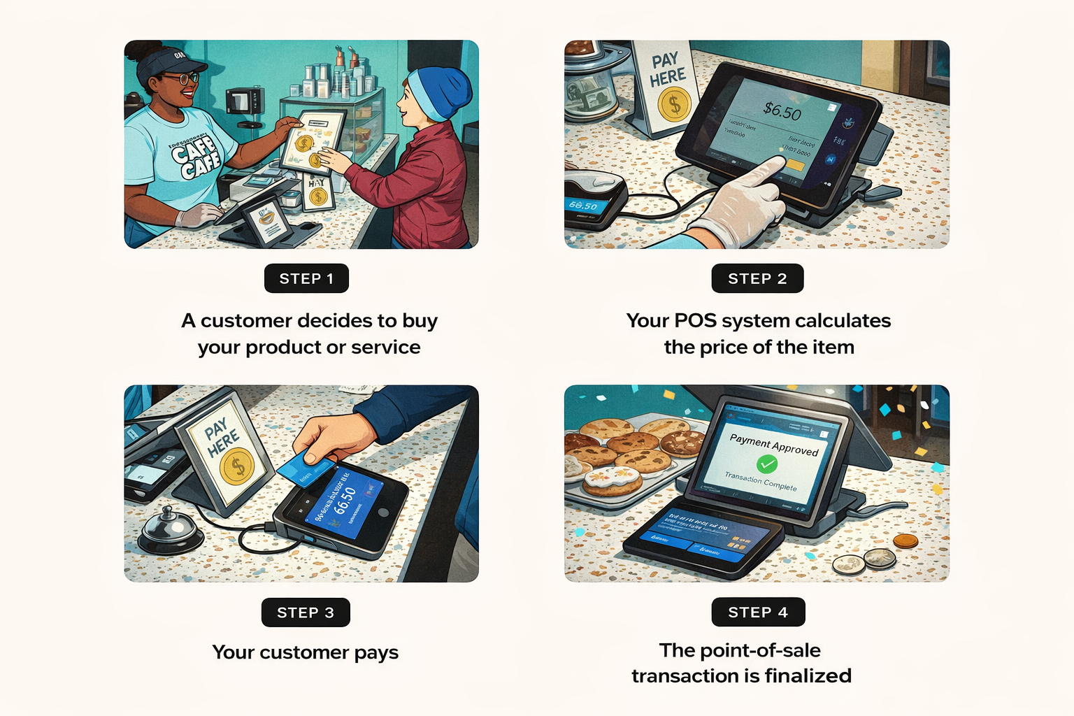 Steps of POS System work