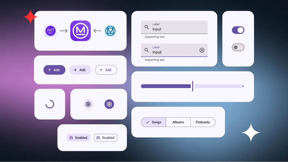 Material design controls