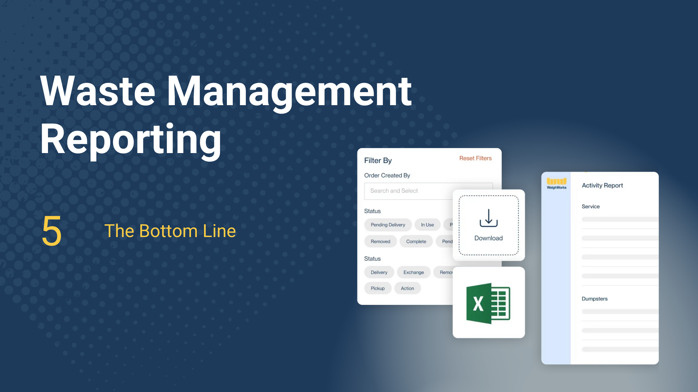 waste management reporting profitability