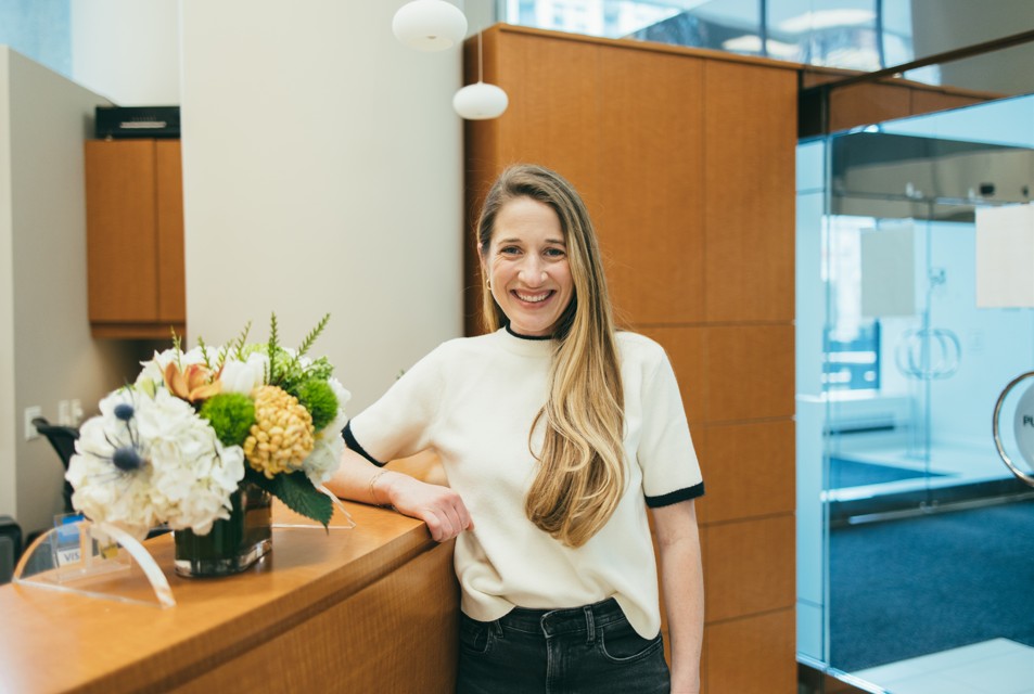 Dr. Ali Lublsky at her dental office.