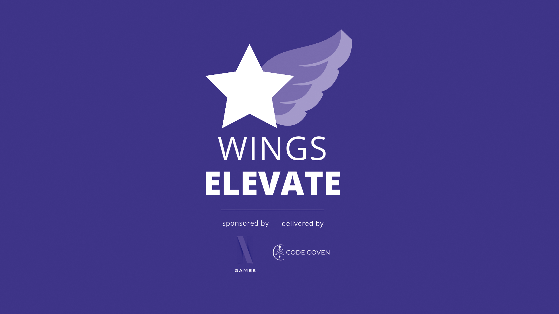 Code Coven's Wings Elevate Program Banner
