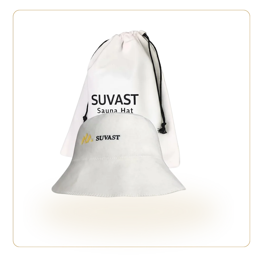 Suvast Natural Felt Wool Sauna Hat