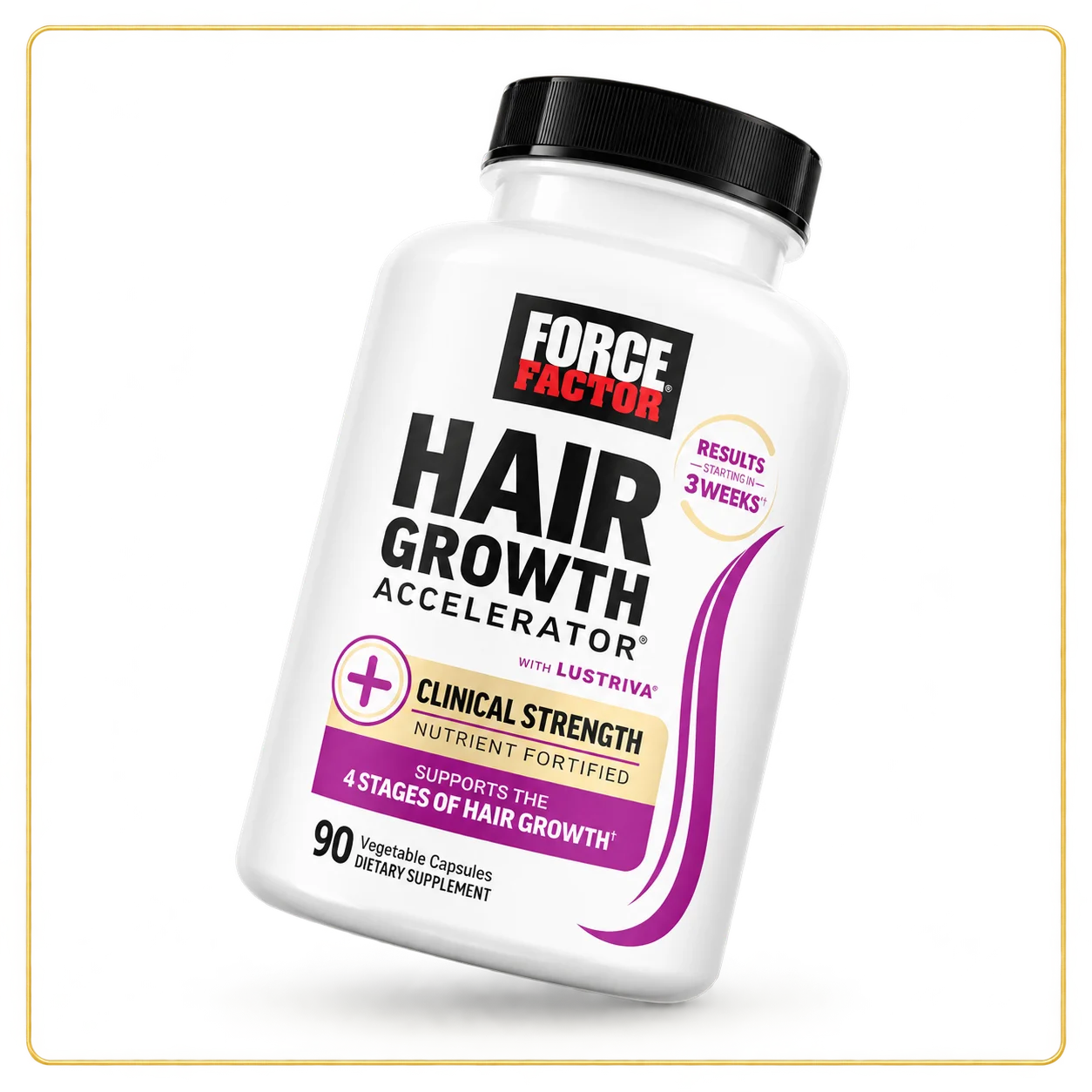 Force Factor Hair Growth Accelerator with Lustriva